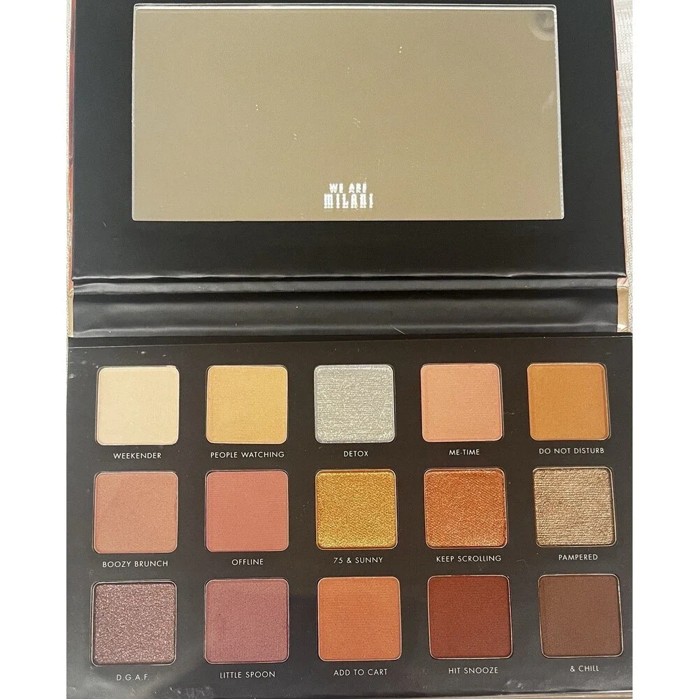 Milani Gilded Nude Hyper-Pigmented Eyeshadow Palette New 15 Colors